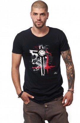 Rasfoieste fisiere... Incarca Fisiere Tricou Negru Barbati - Imprimeu Cross Watch - Design Unic Si Original Moss