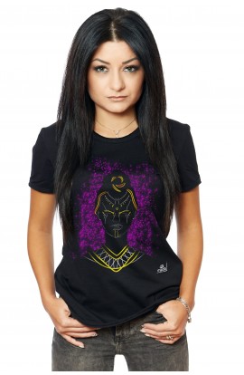 Tricou Negru Dama Indian Golden Traditions