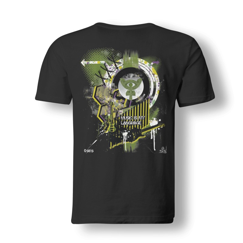 Tricou Negru Dj Osiris - Come Back To Black - Print Back