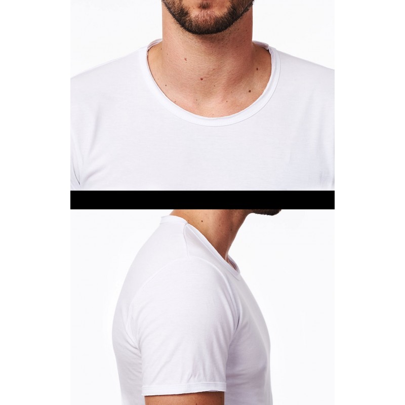 Detalii Design Tricou Alb Moss