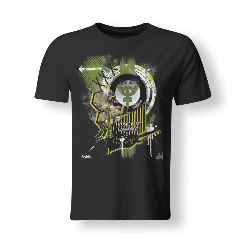 Tricou Negru Dj Osiris-Come Back To Black-Print Front