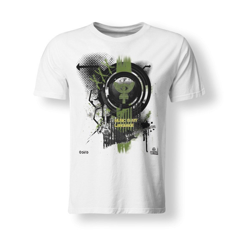 Tricou Alb Dj Osiris - Come Back To White - Print Front