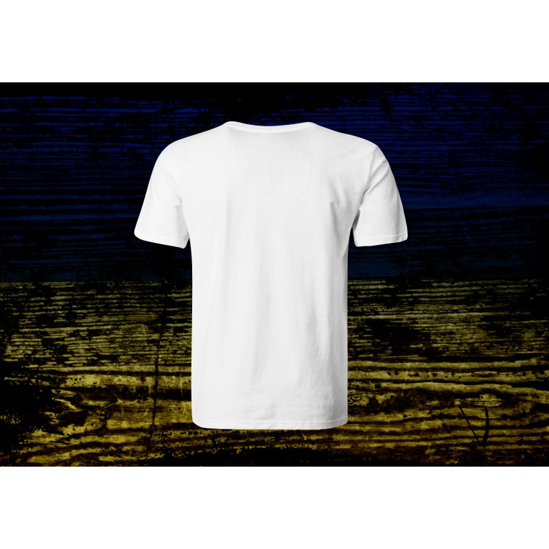 Tricou Alb "Slava Ukraini"-Back