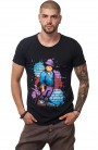 Tricou Vinyl Guy Blue