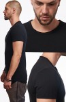 Detalii Design Tricou Negru Moss