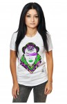 Tricou Alb Dama African Woman Green Lips