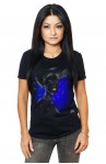 Tricou Negru Dama Stylish Girl In Blue