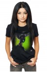 Tricou Negru Dama Stylish Girl In Green